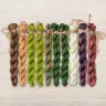 Set of OwlForest Hand-Dyed Threads for the “Gooseberry Summer” Chart (Thread Trade n.a. Kirov)