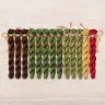 Set of OwlForest Hand-Dyed Threads for the “Primary Forest” Chart (Thread Trade n.a. Kirov)