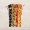 Set of OwlForest Hand-Dyed Threads for the “Pumpkin Carriage” Chart (DMC)