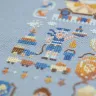 Printed embroidery chart “Happy Childhood. Birth Sampler for Boys”