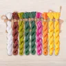 Set of OwlForest Hand-Dyed Threads for the “Lilies” Chart (DMC)
