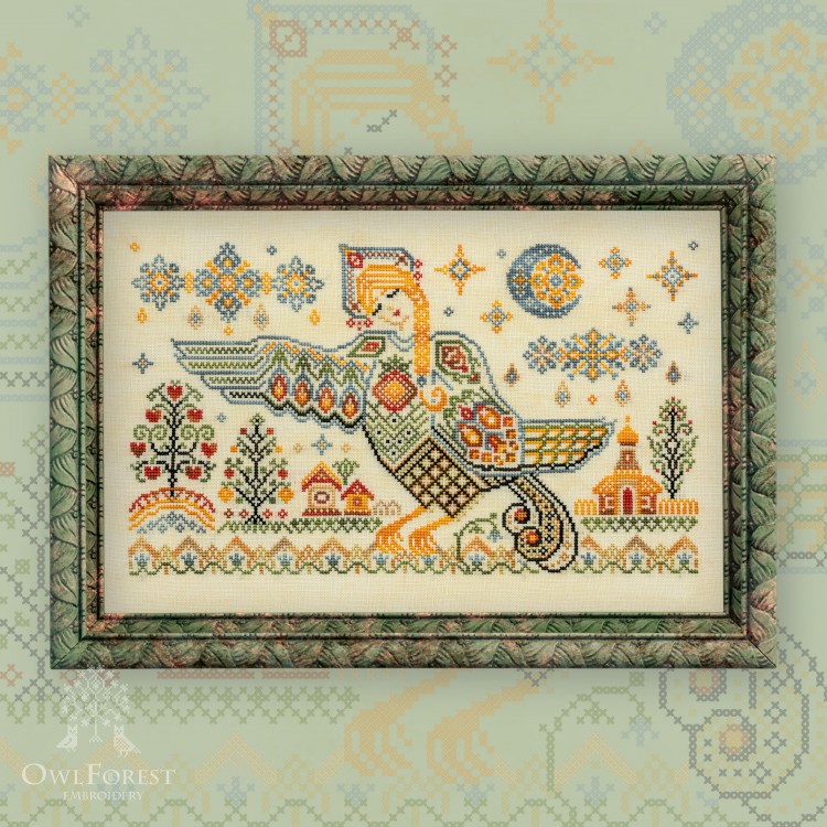 Схема для вышивания «Птица Сирин»