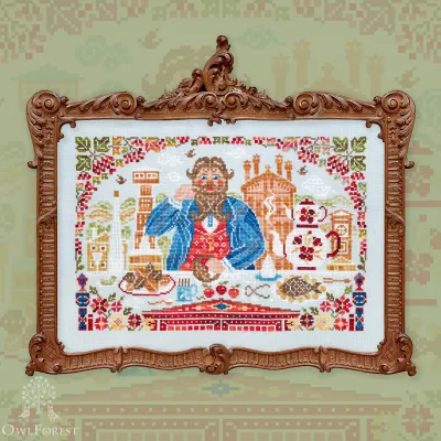 Схема для вышивания «За трапезой»