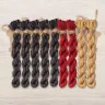 Set of OwlForest Hand-Dyed Threads for the “At the Railway Station” Chart (DMC)
