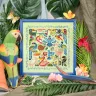 Printed embroidery chart “Exotic Birds”