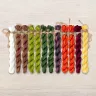 Set of OwlForest Hand-Dyed Threads for the “Ashberry Summer” Chart (Thread Trade n.a. Kirov)