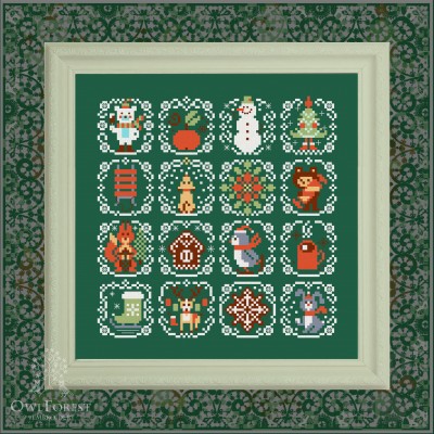 Схема для вышивания «Новогодние миниатюры» 