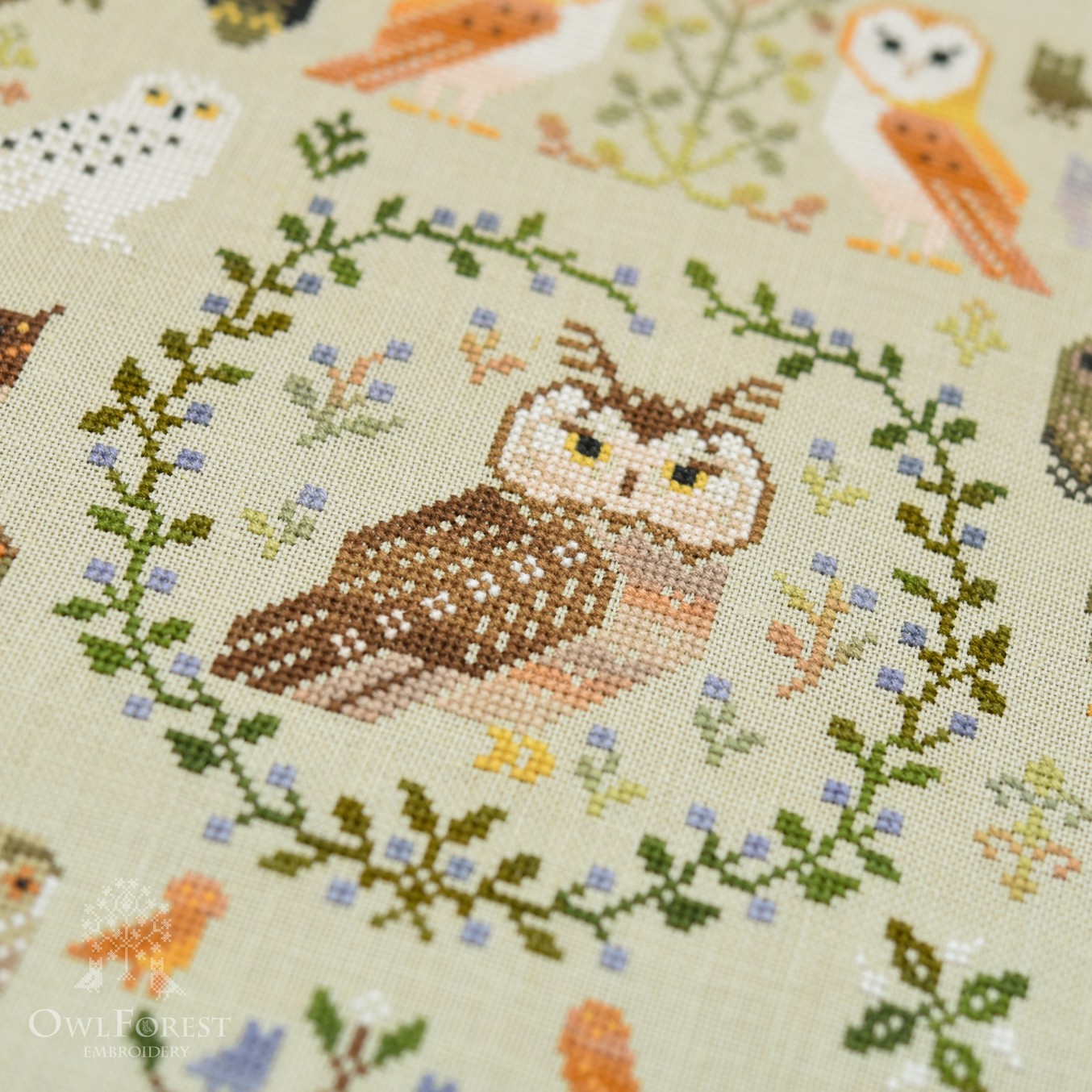 Hooties Christmas Celebration Owls  Mini Collection Cross Stitch PDF Chart