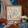 Digital embroidery chart “The Cat and the Needlework”