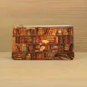 Косметичка кожаная «Книжный шкаф»