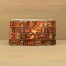 Косметичка кожаная «Книжный шкаф»