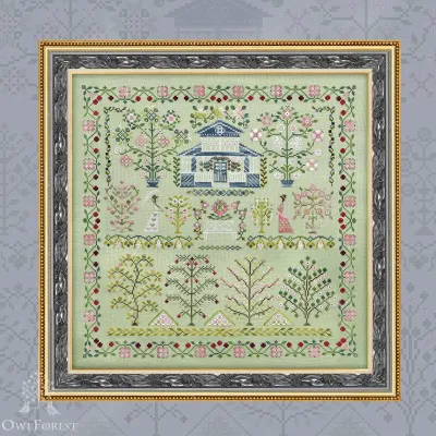 Схема для вышивания «Вишнёвый сад» 
