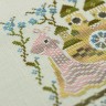 Printed embroidery chart “Snail Houses. Forget-me-nots”
