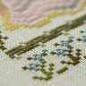 Printed embroidery chart “Snail Houses. Forget-me-nots”