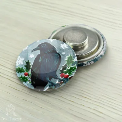 Магнитный держатель «Зимний ворон»