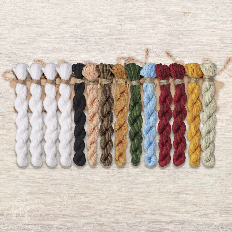 Набор ниток OwlForest для схемы «Проводы зимы» (DMC)
