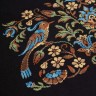 Printed embroidery chart “Turquoise Bird Night Songs”