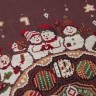 Printed embroidery chart “Ginger Snowmen”