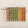 Set of OwlForest Hand-Dyed Threads for the “Pumpkin-color Autumn” Chart (Thread Trade n.a. Kirov)