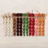 Set of OwlForest Hand-Dyed Threads for the “Ginger Snowmen” Chart (DMC)