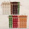 Set of OwlForest Hand-Dyed Threads for the “Ginger Snowmen” Chart (DMC)