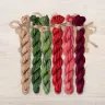 Set of OwlForest Hand-Dyed Threads for the “Cranberry Summer” Chart (Thread Trade n.a. Kirov)