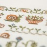Printed embroidery chart “Snail Garden”