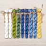 Set of OwlForest Hand-Dyed Threads for the “Misty Butteflies” Chart (Thread Trade n.a. Kirov)