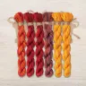 Set of OwlForest Hand-Dyed Threads for the “Flaming October” Chart (DMC)