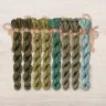 Set of OwlForest Hand-Dyed Threads for the “Turtle Quaker” Chart (DMC)