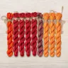 Set of OwlForest Hand-Dyed Threads for the “Flaming October” Chart (Thread Trade n.a. Kirov)