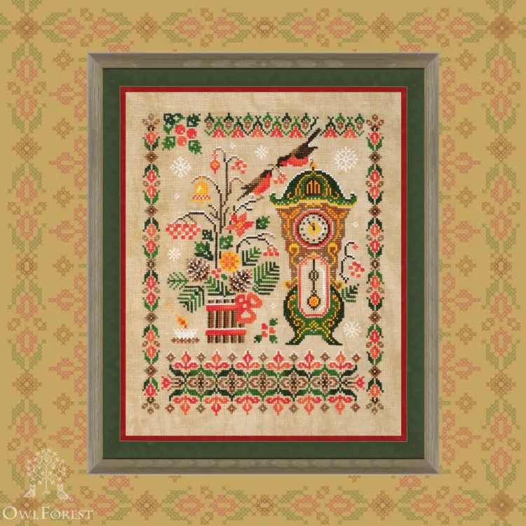 Схема для вышивания «Без пяти двенадцать» 