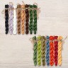 Set of OwlForest Hand-Dyed Threads for the “Enchanted Forest” Chart (Thread Trade n.a. Kirov)
