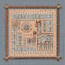 Printed embroidery chart “Mesoamerican Motifs. Lamas” 3 colors