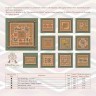 Printed embroidery chart “Mesoamerican Motifs. Lamas” 3 colors
