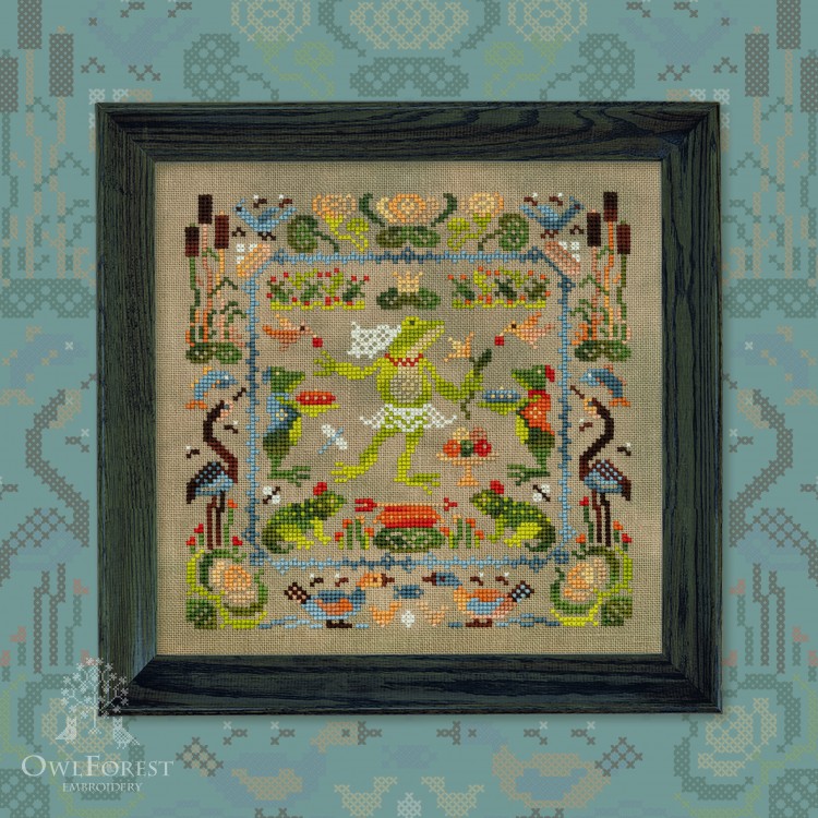 Схема для вышивания «Маленький лесной народец. Лягушечка» 