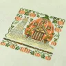 Digital embroidery chart “Snail Houses. Pumpkin”
