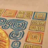 Digital embroidery chart “Mesoamerican Motifs. Pyramid” 5 colors
