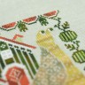 Digital embroidery chart “Snail Houses. Watermelon”