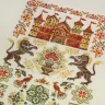 Printed embroidery chart “Red Castle Guardians”